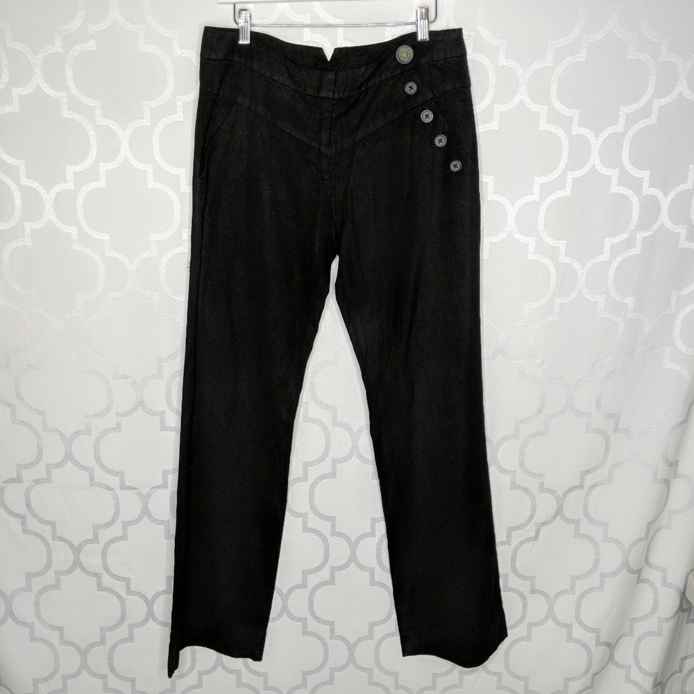 Anthropologie Elevenses Black Sailor Pants